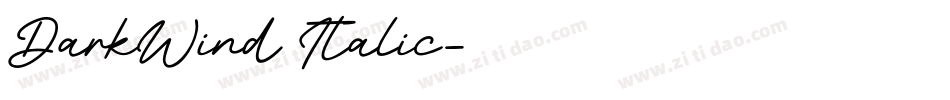 DarkWind Italic字体转换